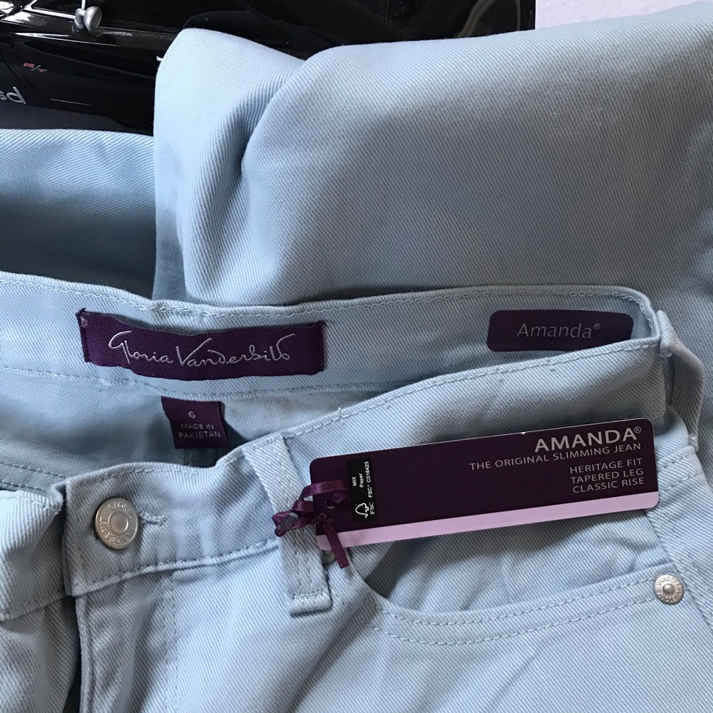 Gloria Vanderbilt NWOT Amanda Slimming Jeans 12 - Picture 6 of 7